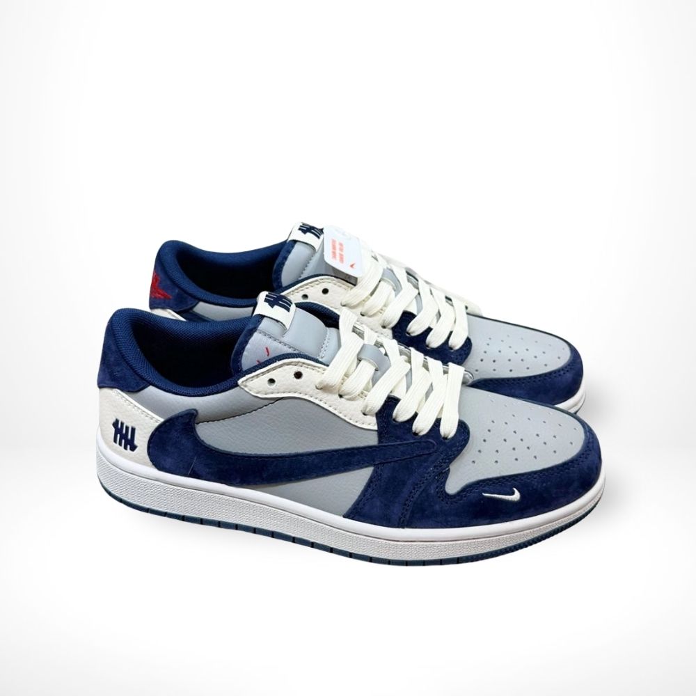 Air Jordan 1 Low x Travis Scott x Undefeated Navy Grey