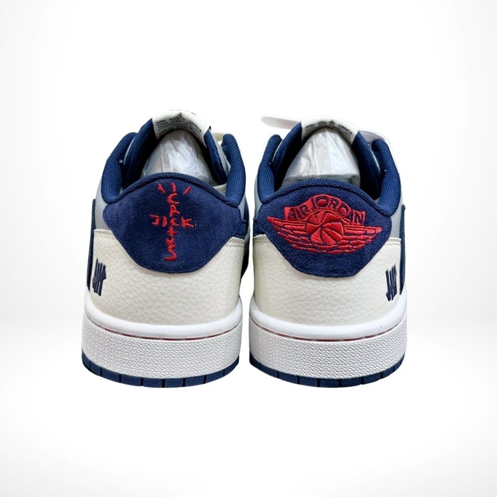 Air Jordan 1 Low x Travis Scott x Undefeated Navy Grey