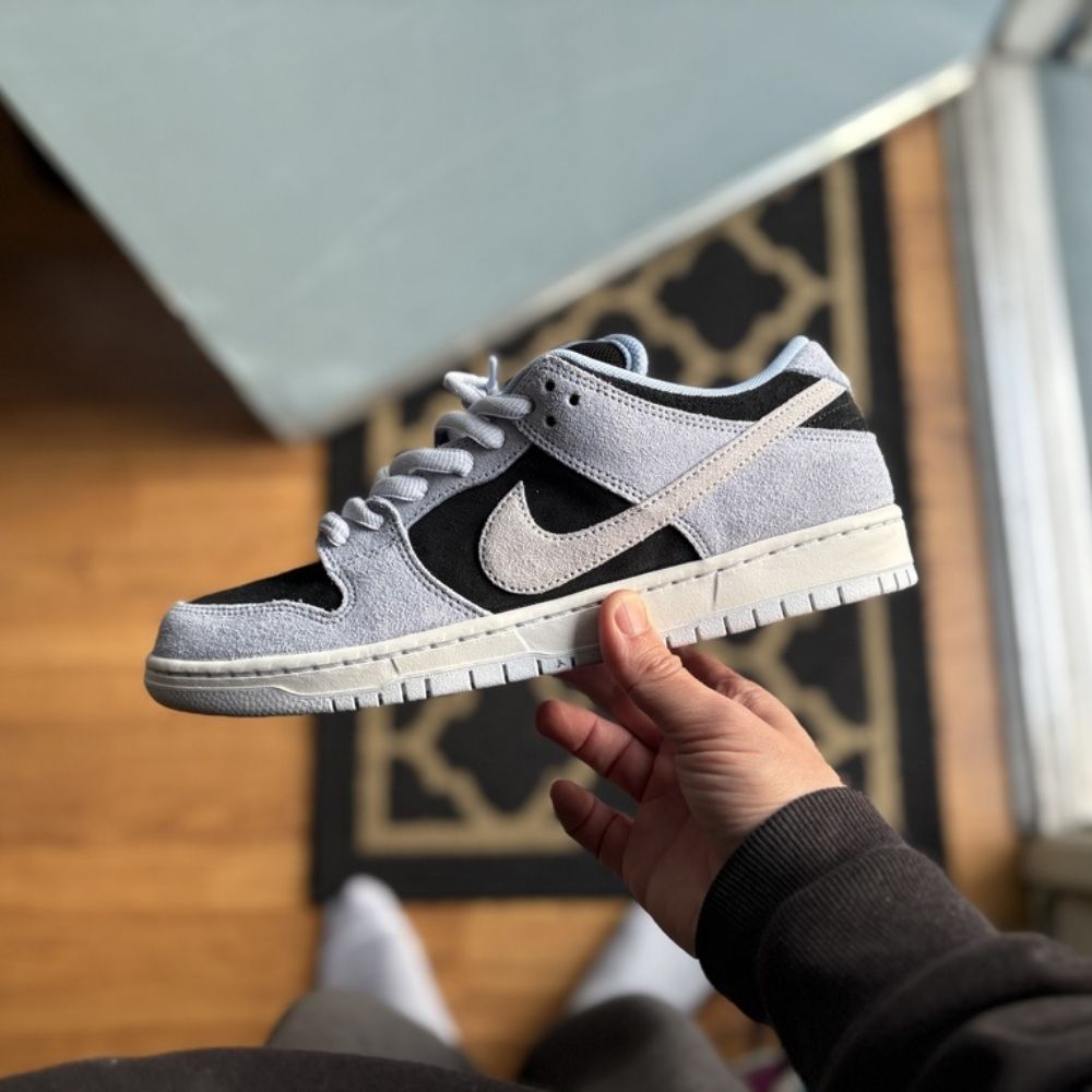 Nike SB Dunk Low Pro Aluminium Football Gray Summit White Black