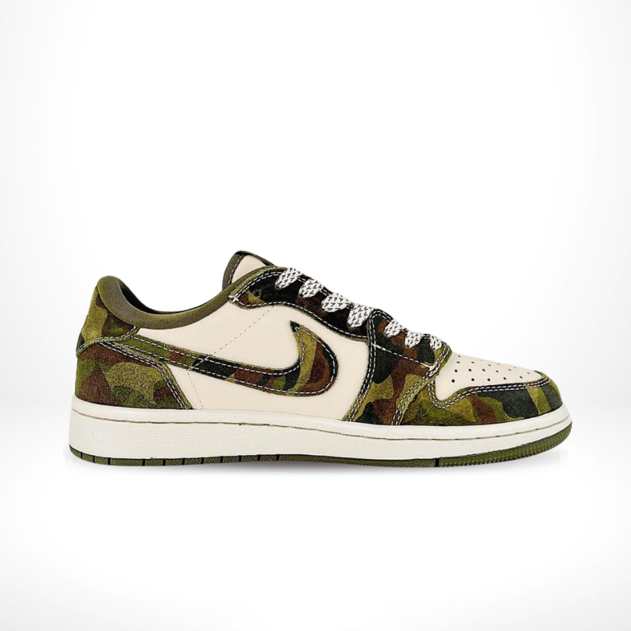 Nike SB Dunk Low Bape Ts Joint Camouflage Army Green Beige